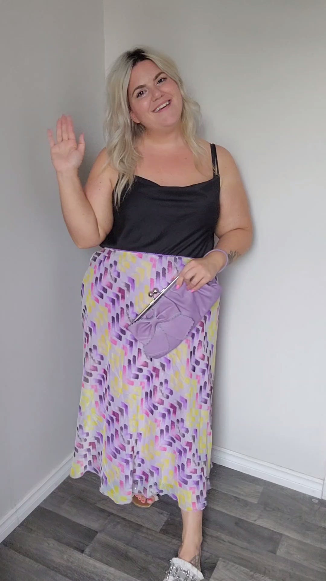 Lavender Bow Clutch