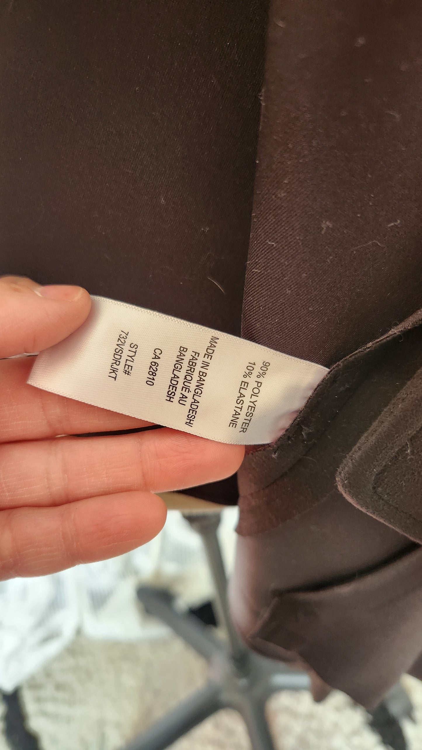 Size XXL Black Faux Suede Blazer