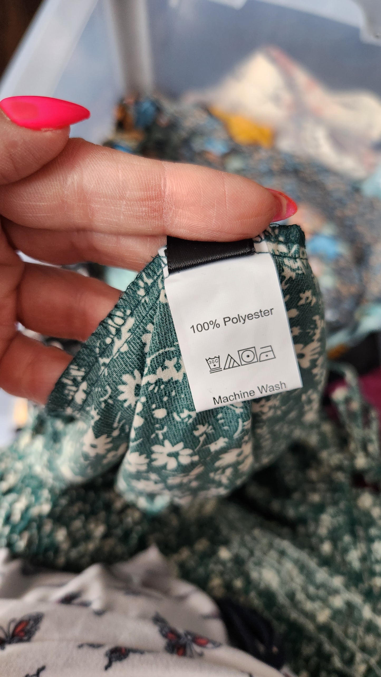 Size 2x Floral Green Two Piece Set