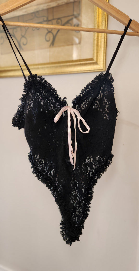 Size Large Lace Thong BodySuit