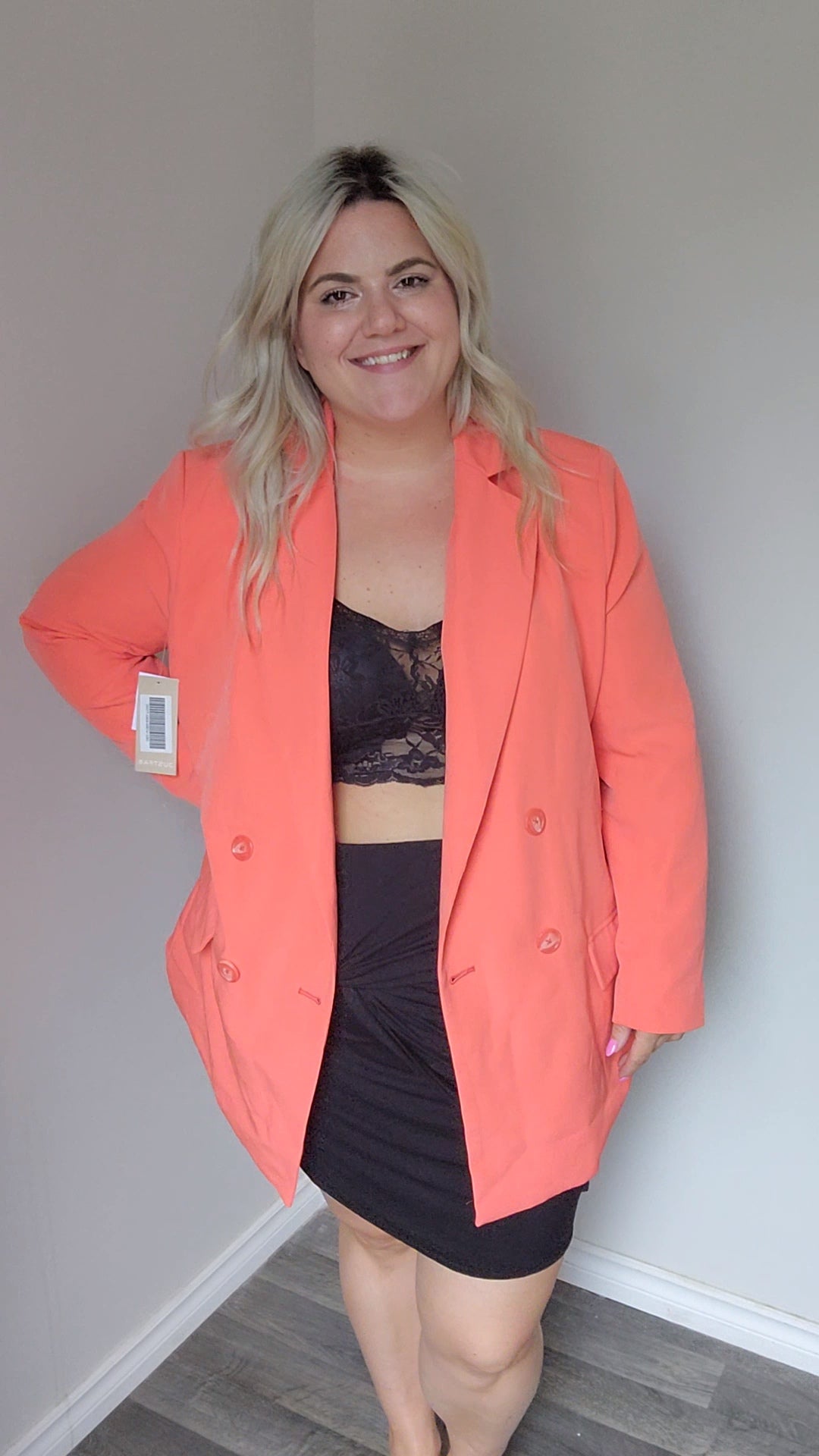 Size 3x Peach Blazer