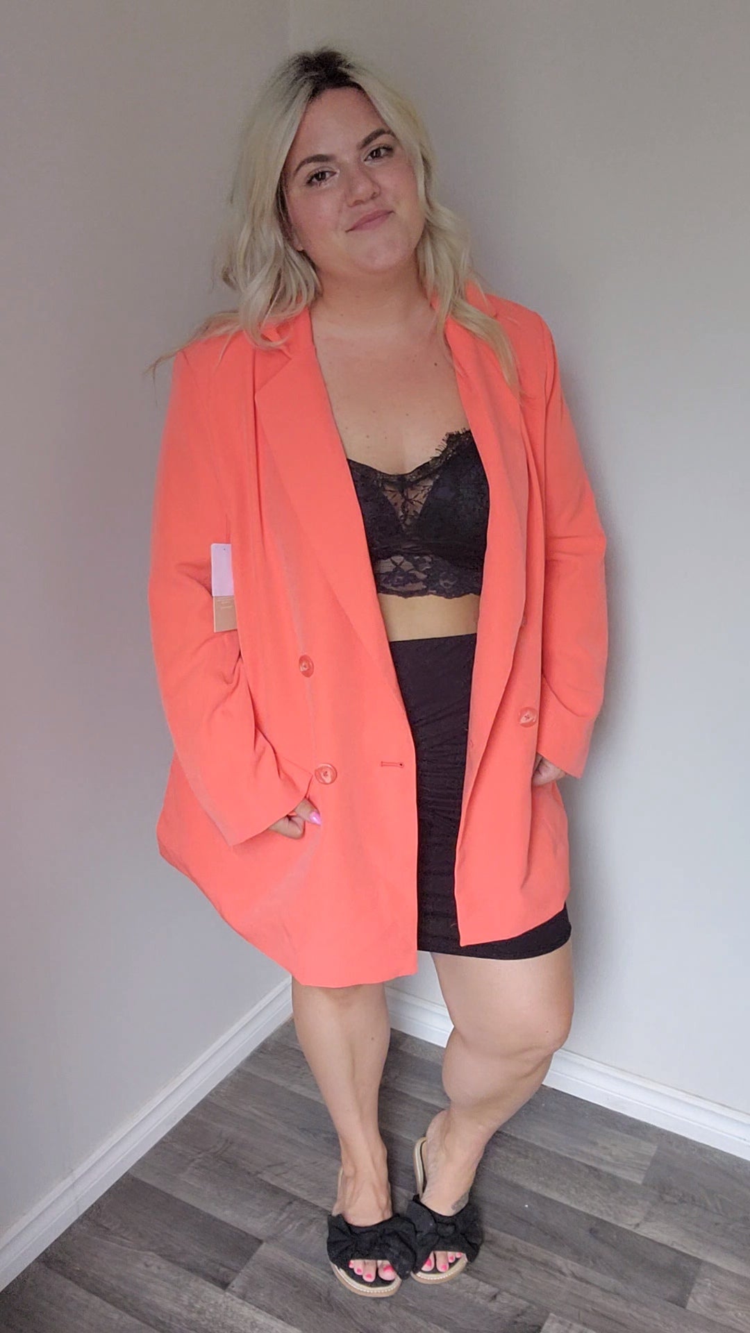 Size 3x Peach Blazer