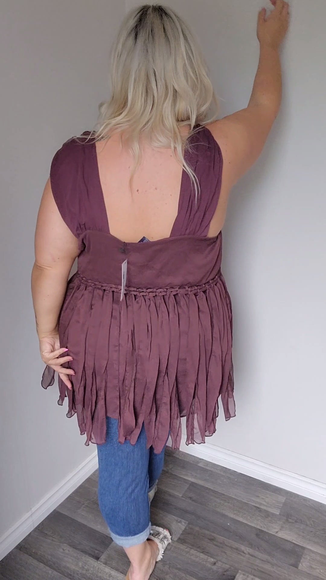 Size 22w Dusty Purple Fairycore Top