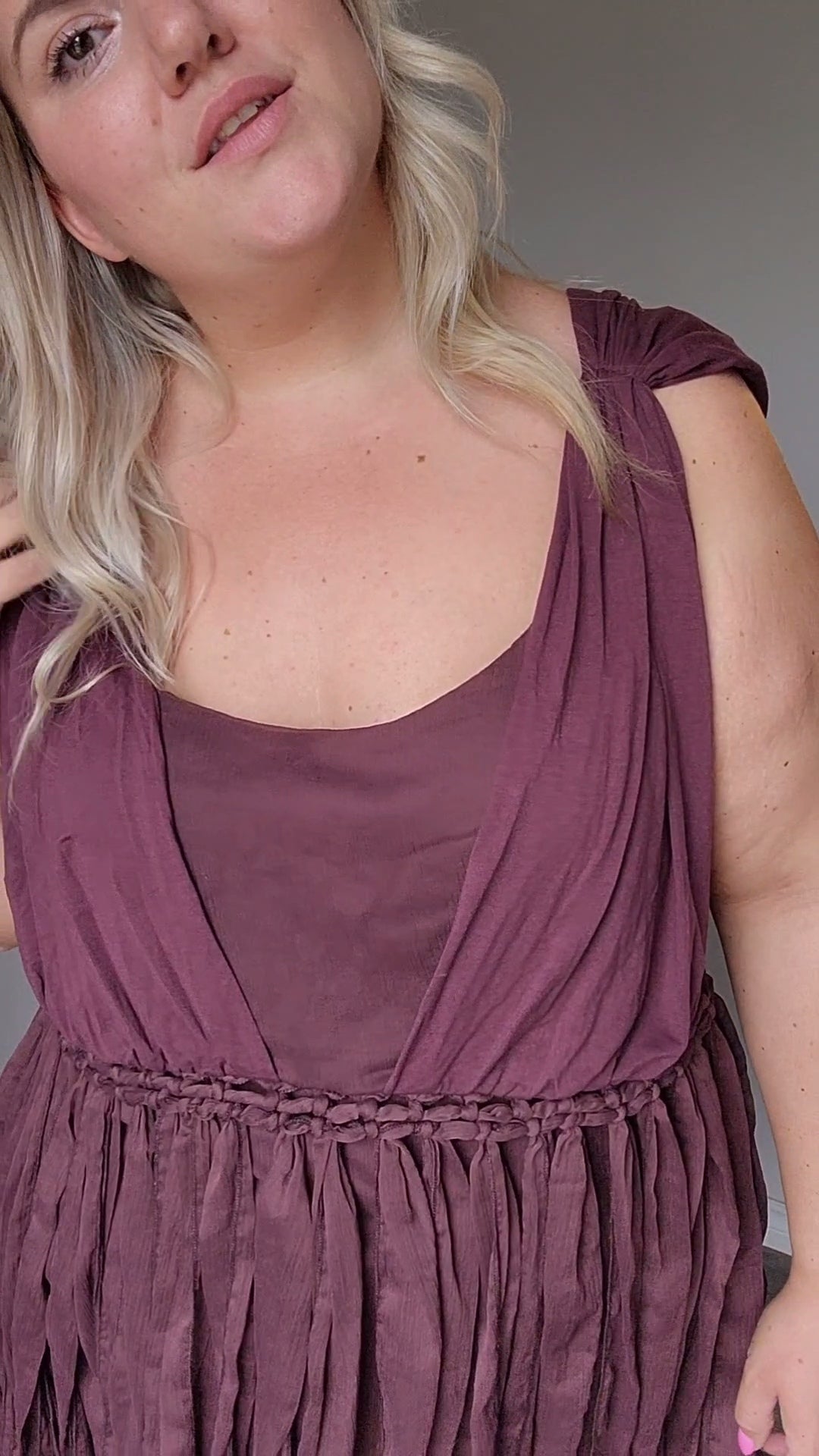 Size 22w Dusty Purple Fairycore Top