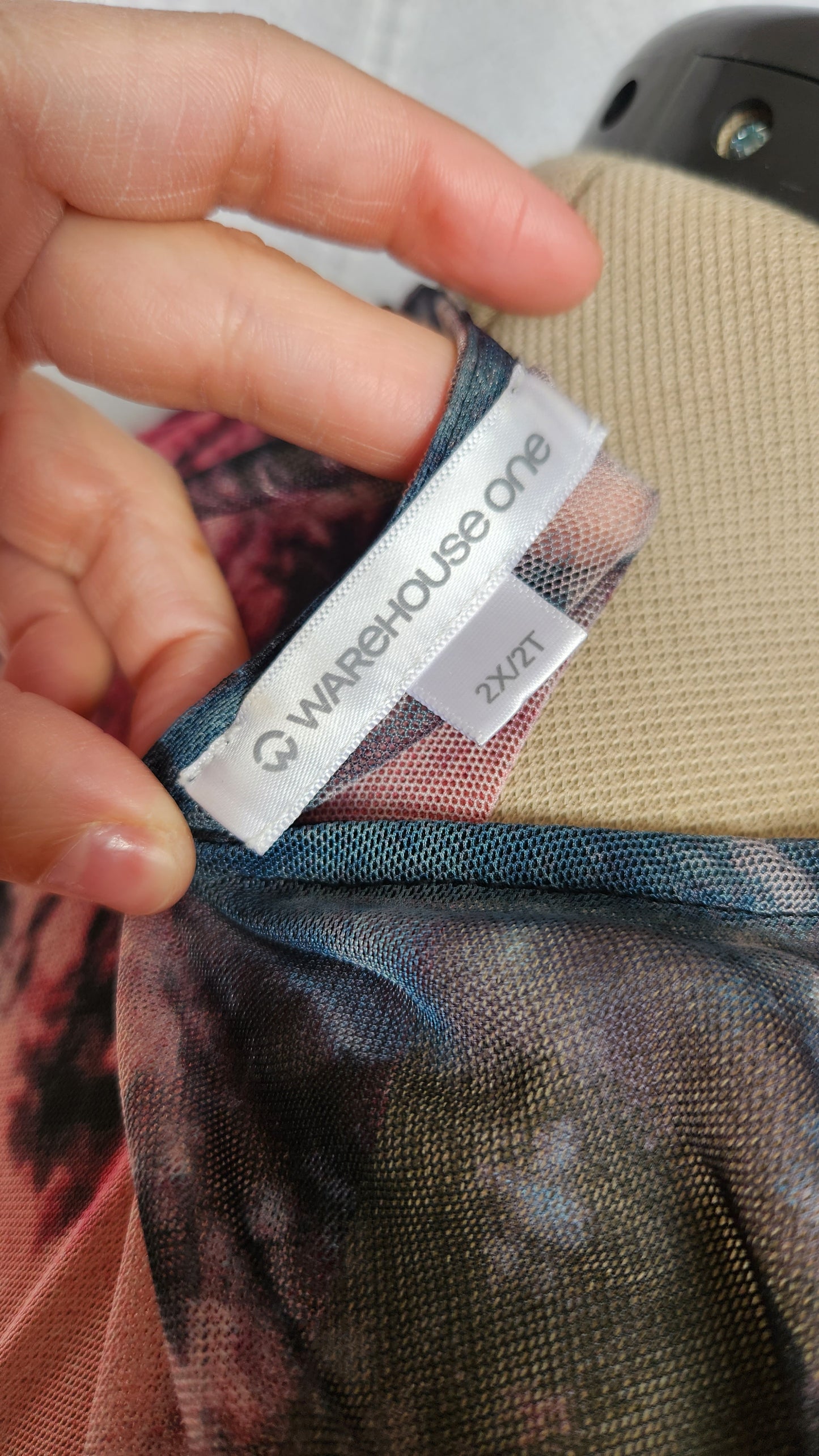 Size 2x Mesh Tie Dye Duster