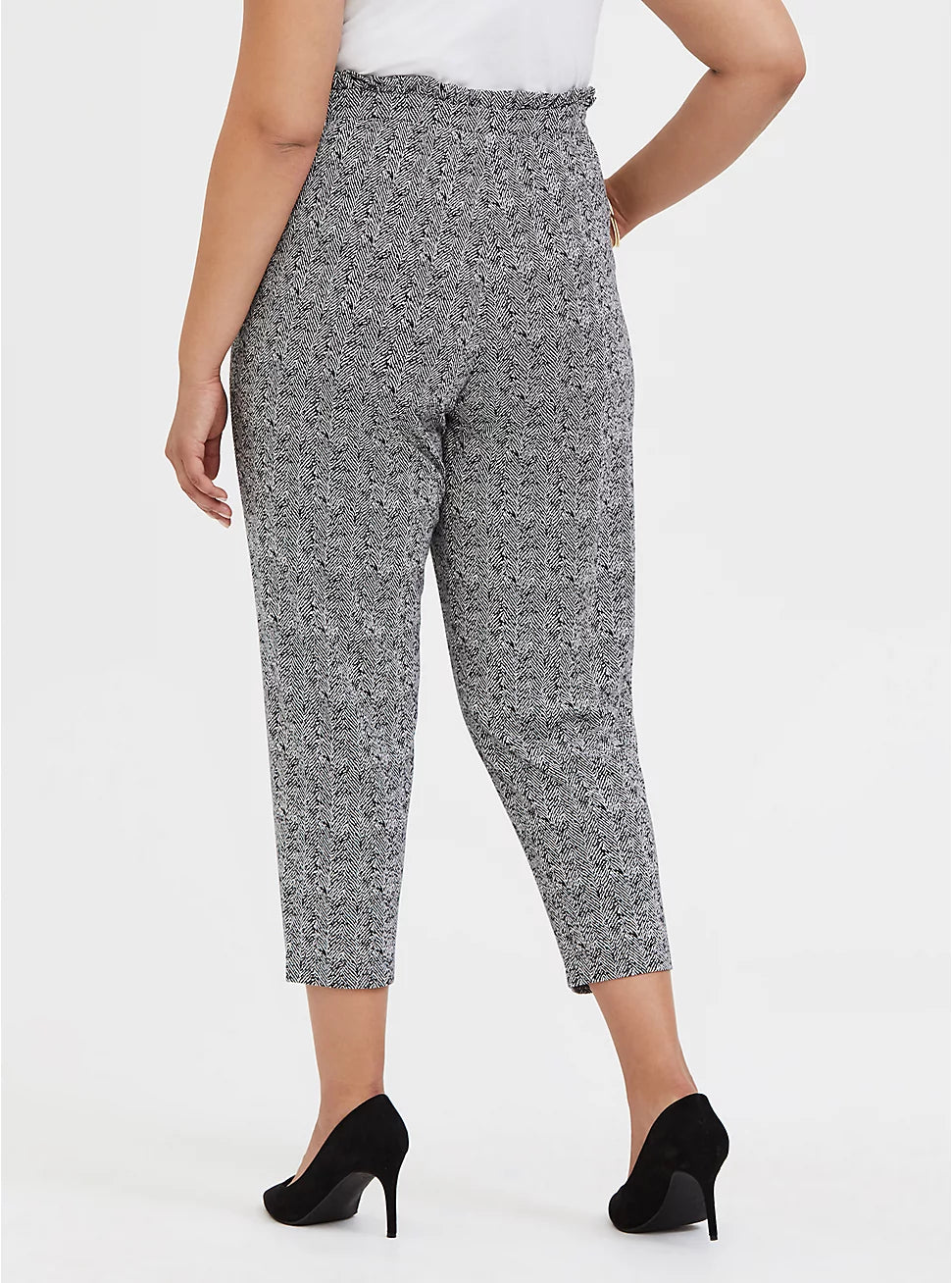 Size 3x Zebra Print High Rise Tie Front Pants