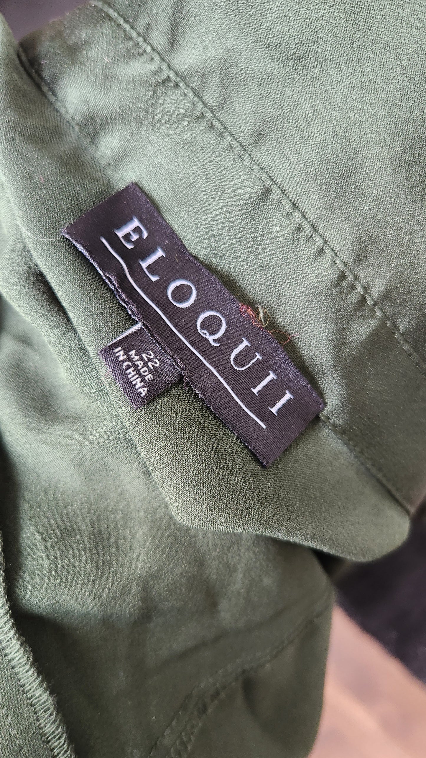 Size 22 Satin Forest Green Button Up Maxi Dress