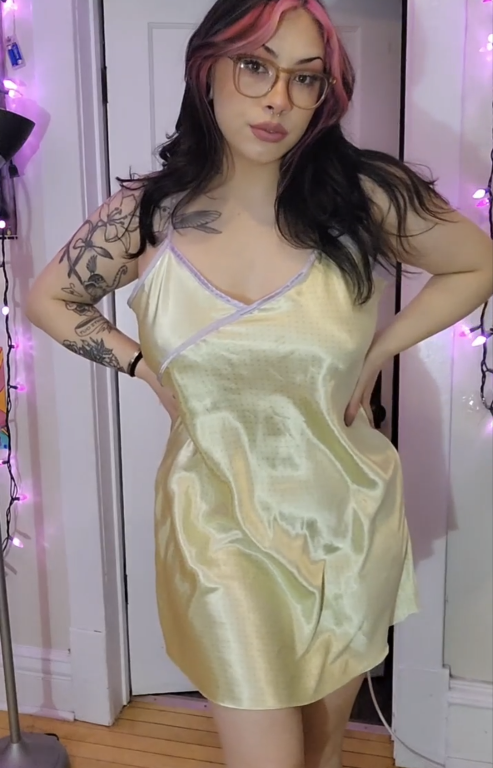 Size 1X Satin Slip Dress