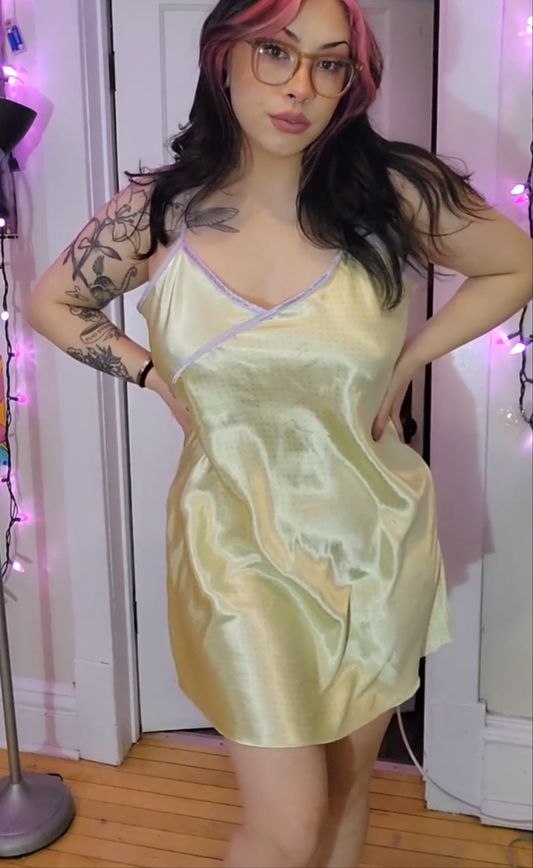 Size 1X Satin Slip Dress