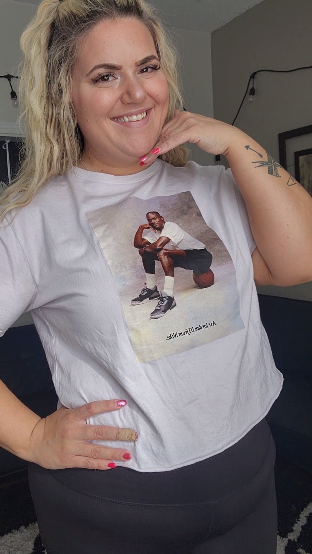Size XL Michael Jordan Crop Top