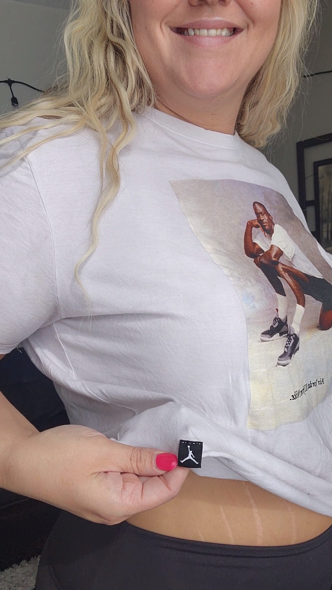 Size XL Michael Jordan Crop Top