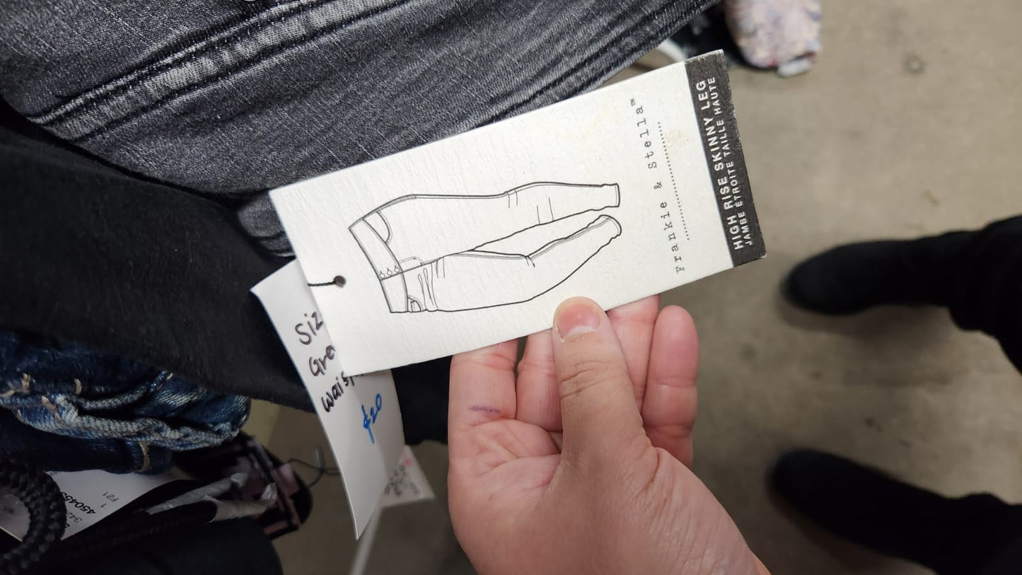 Size 18 Grey High Waisted Jeans