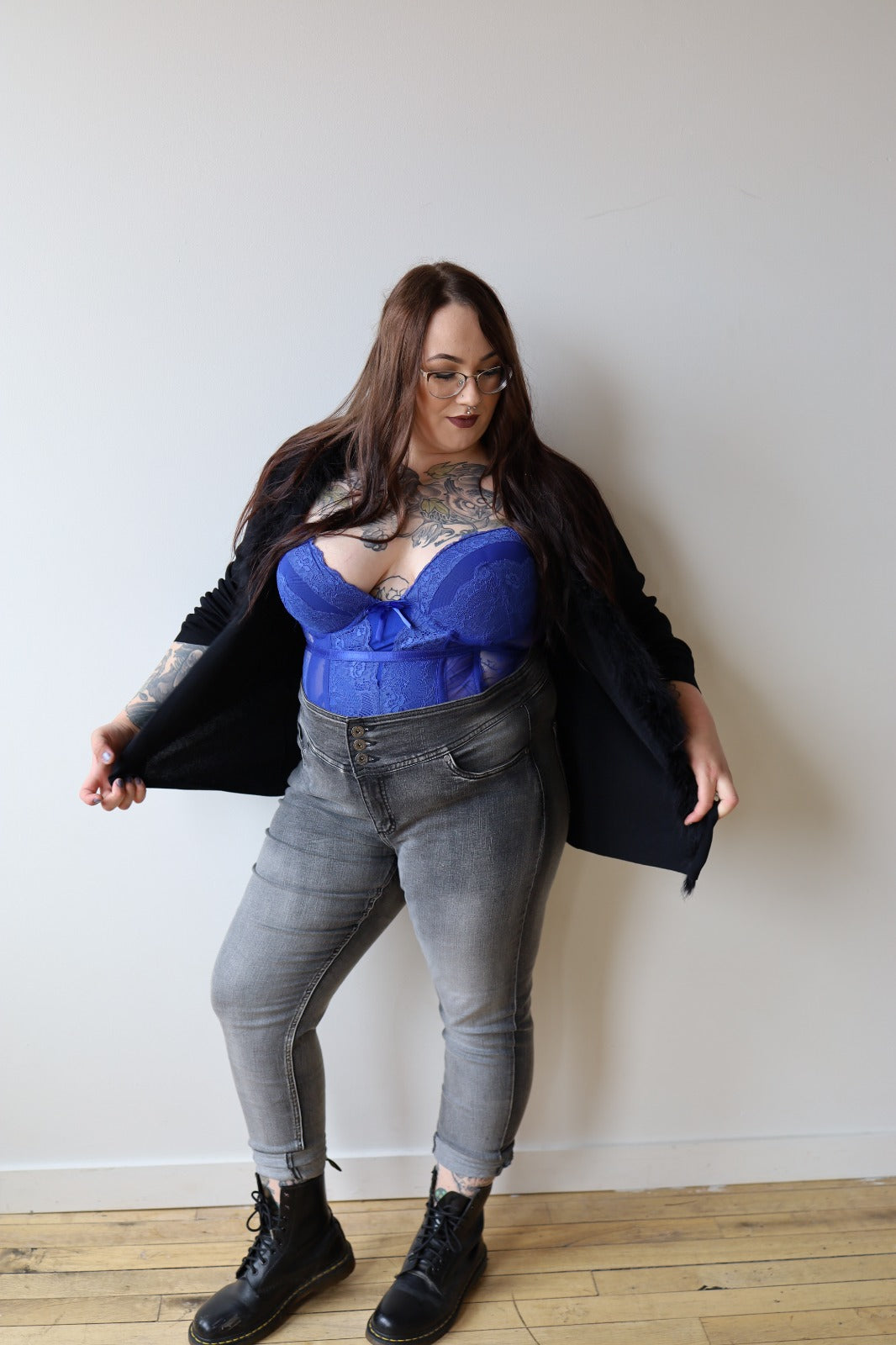 Size 18 Grey High Waisted Jeans