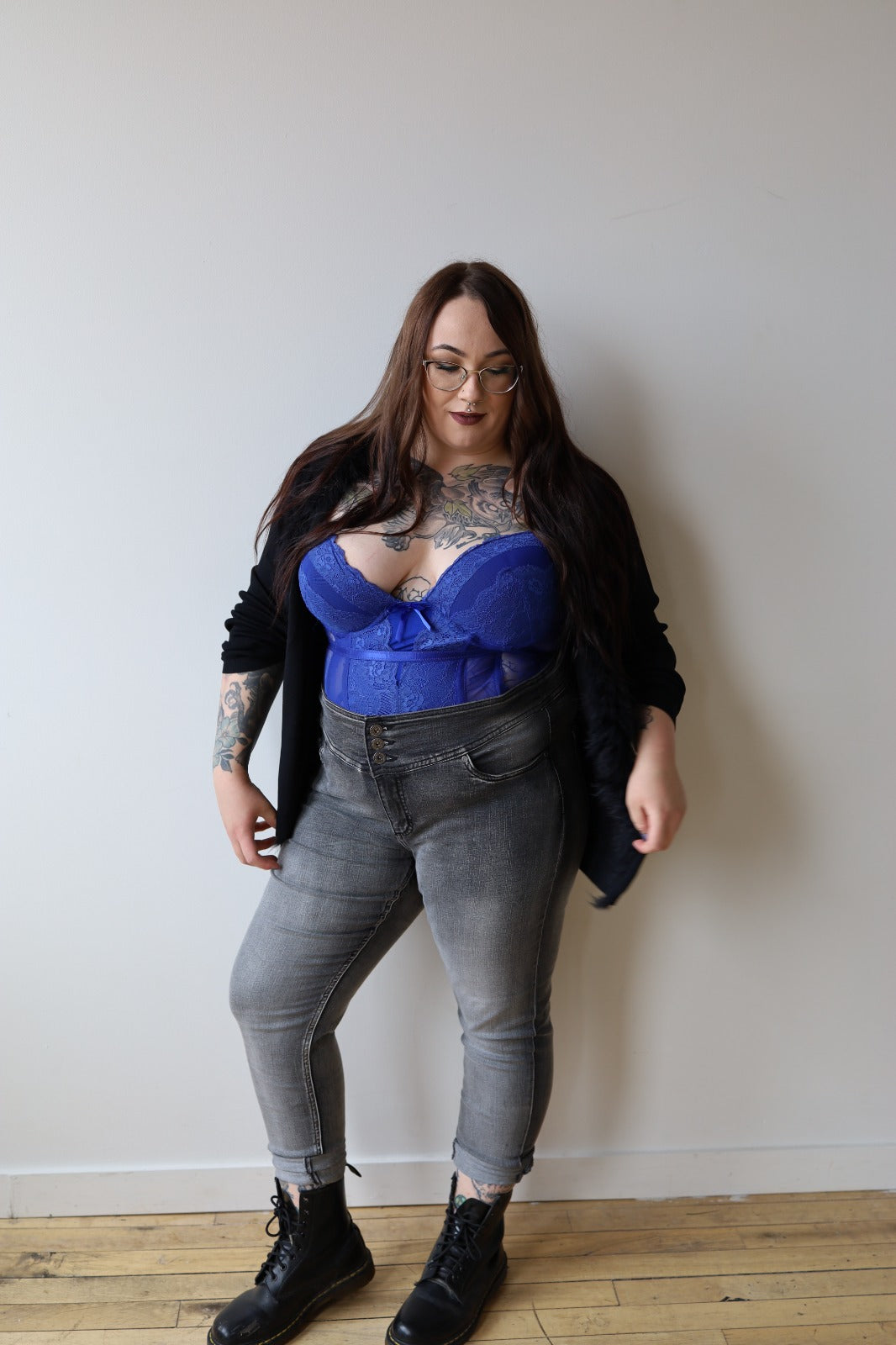 Size 18 Grey High Waisted Jeans